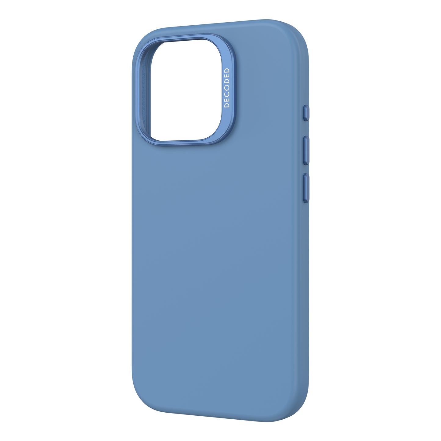 Decoded AntiMicrobial Silicone Backcover iPhone 16 Pro Light Blue