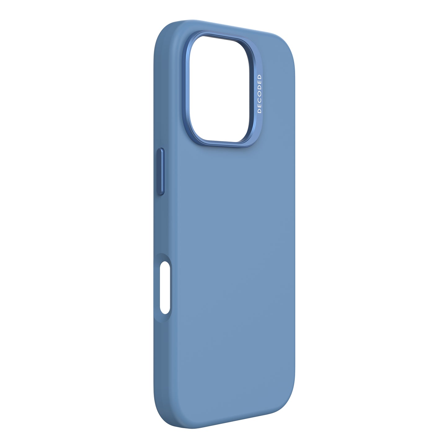 Decoded AntiMicrobial Silicone Backcover iPhone 16 Pro Light Blue