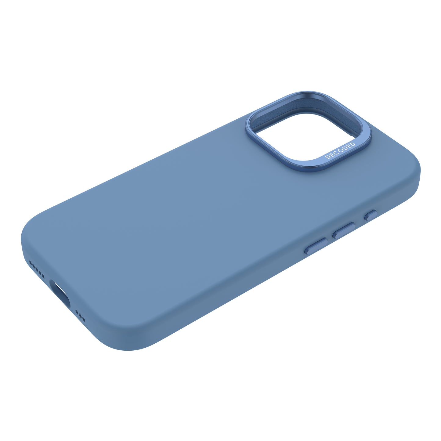 Decoded AntiMicrobial Silicone Backcover iPhone 16 Pro Light Blue