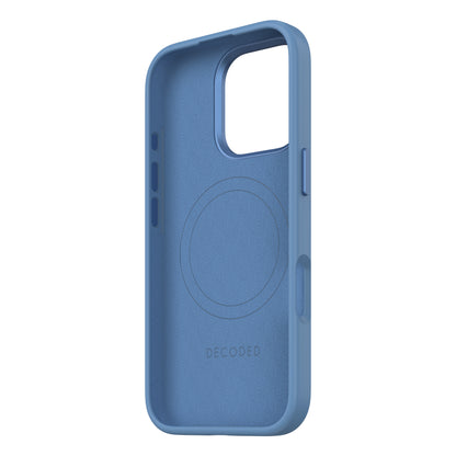 Decoded AntiMicrobial Silicone Backcover iPhone 16 Pro Light Blue