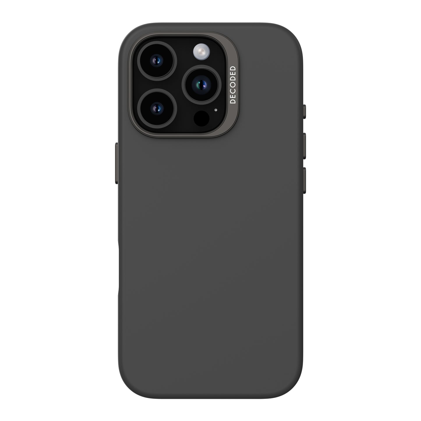 Decoded AntiMicrobial Silicone Backcover iPhone 16 Pro Black