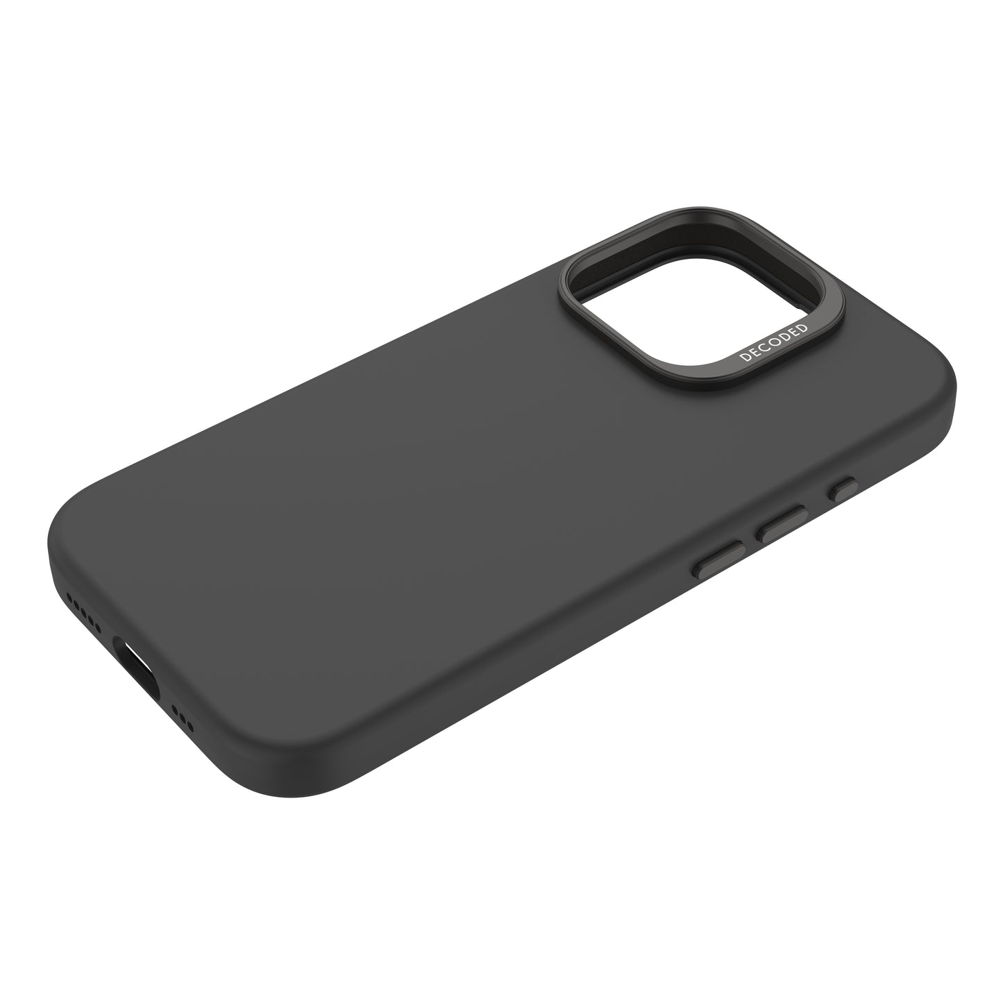 Decoded AntiMicrobial Silicone Backcover iPhone 16 Pro Black