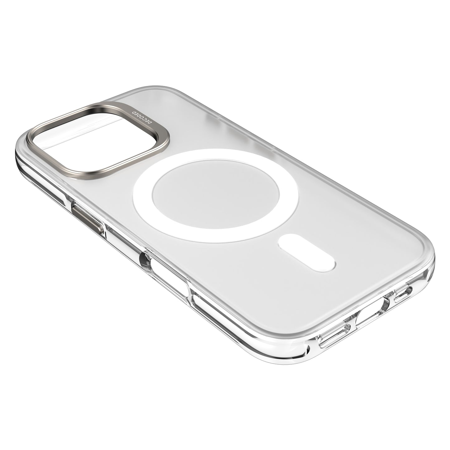 Decoded Recycled Plastic Backcover iPhone 16 Pro Transparent White