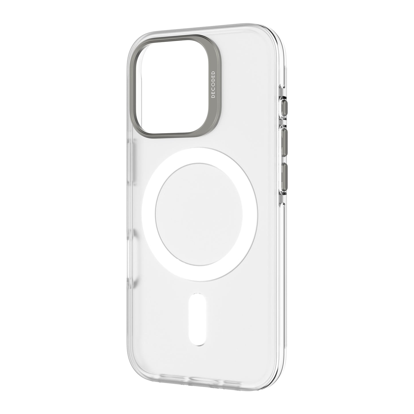 Decoded Recycled Plastic Backcover iPhone 16 Pro Transparent White