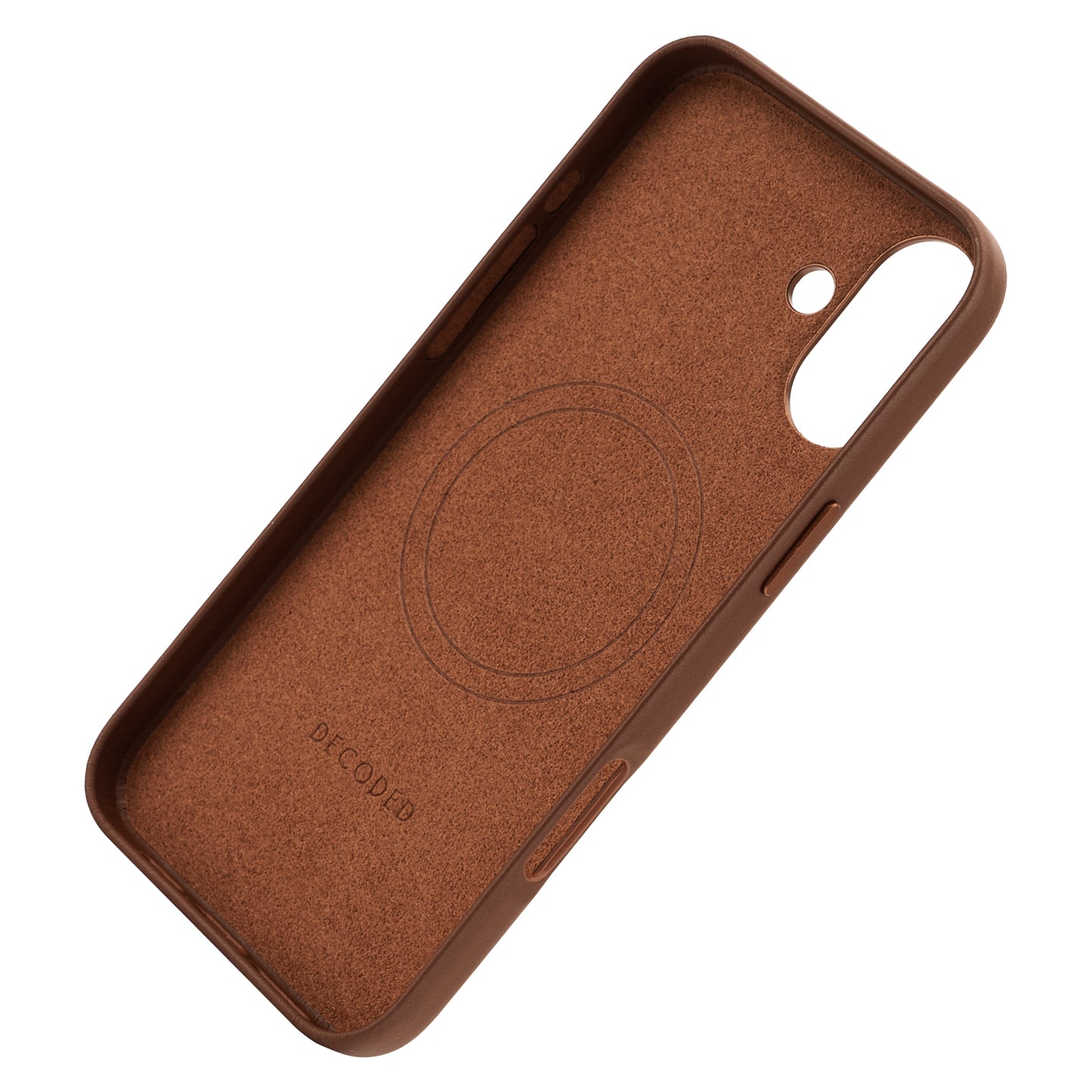 Decoded Leather Backcover iPhone 16 Plus Tan