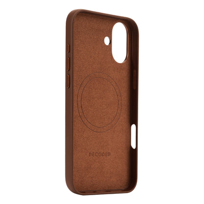 Decoded Leather Backcover iPhone 16 Plus Tan