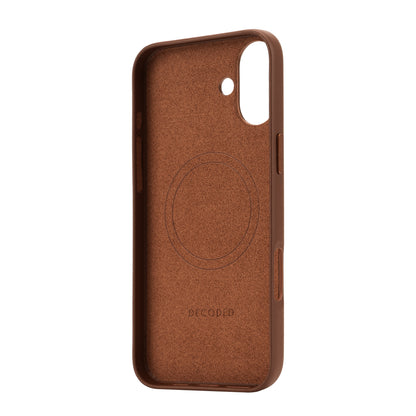 Decoded Leather Backcover iPhone 16 Plus Tan