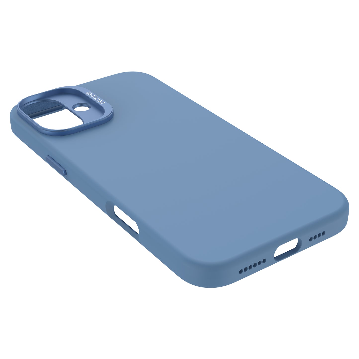 Decoded AntiMicrobial Silicone Backcover iPhone 16 Plus Light Blue