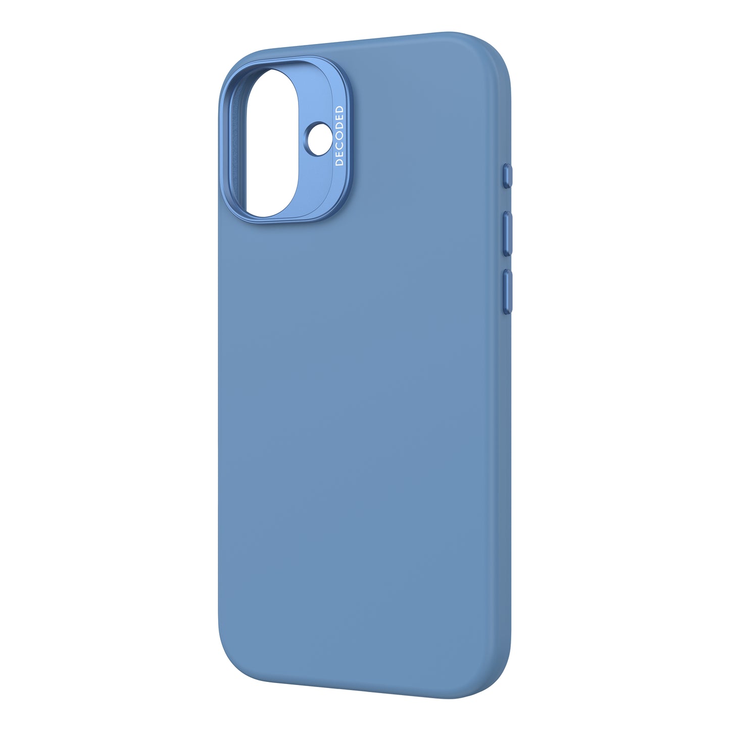 Decoded AntiMicrobial Silicone Backcover iPhone 16 Plus Light Blue