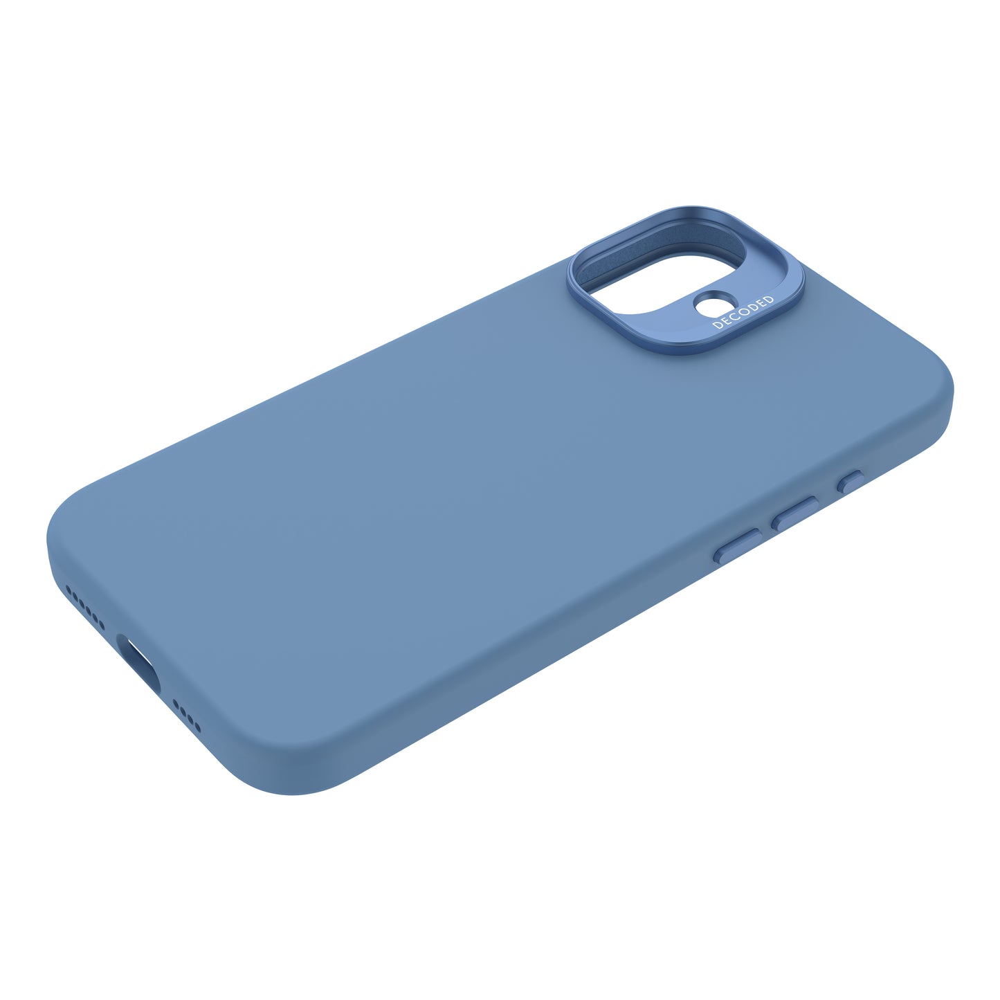 Decoded AntiMicrobial Silicone Backcover iPhone 16 Plus Light Blue