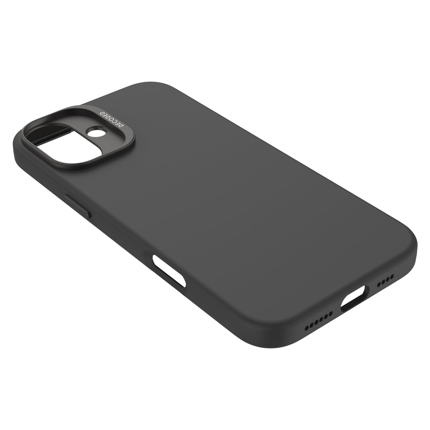 Decoded AntiMicrobial Silicone Backcover iPhone 16 Plus Black