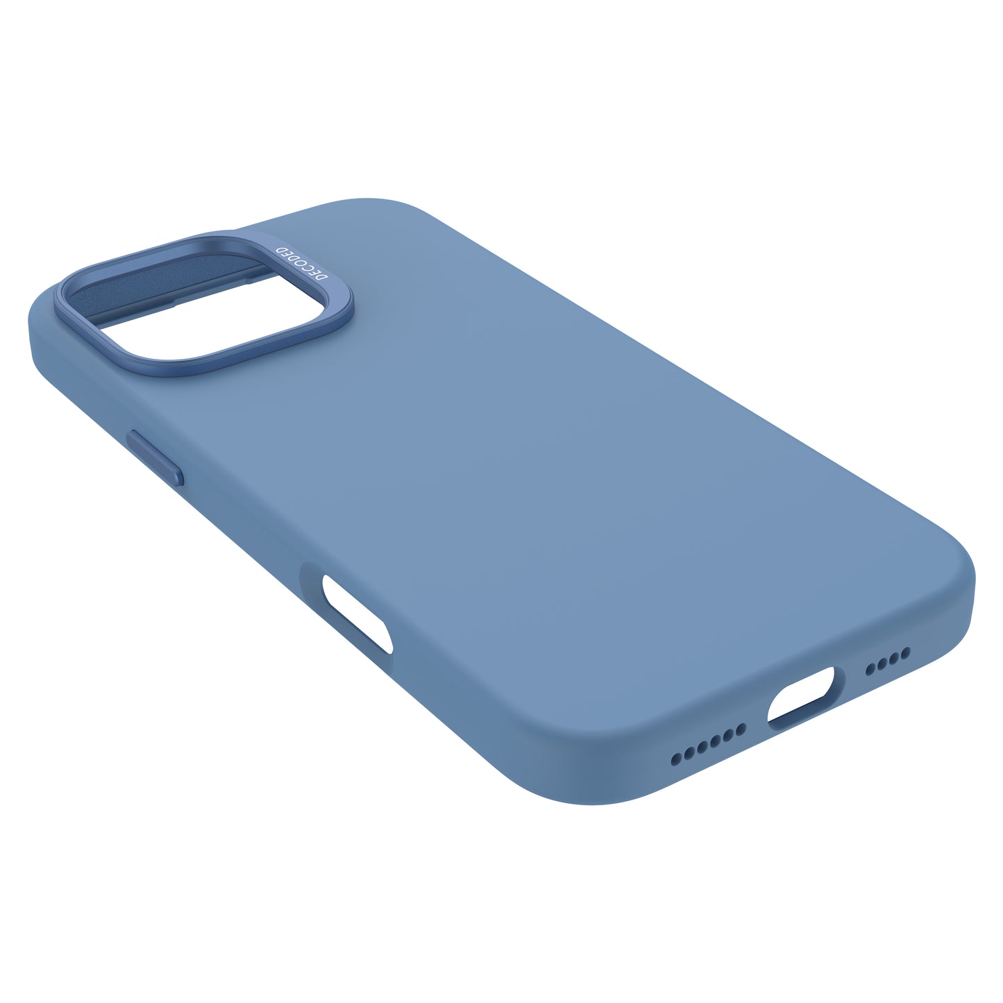 Decoded AntiMicrobial Silicone Backcover iPhone 16 Pro Max Light Blue