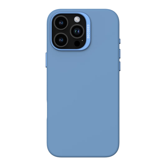 Decoded AntiMicrobial Silicone Backcover iPhone 16 Pro Max Light Blue