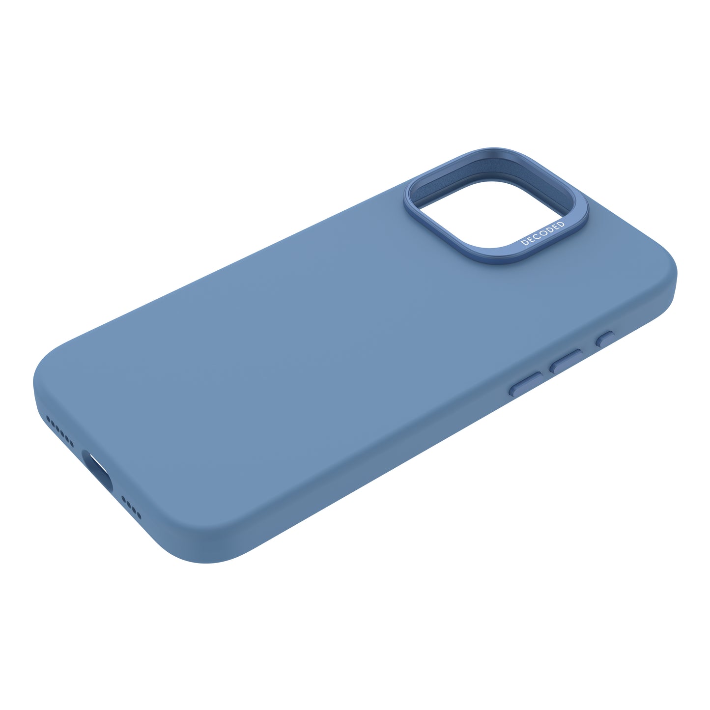 Decoded AntiMicrobial Silicone Backcover iPhone 16 Pro Max Light Blue