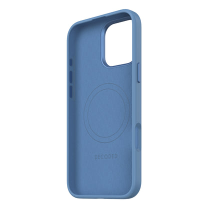 Decoded AntiMicrobial Silicone Backcover iPhone 16 Pro Max Light Blue