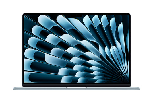 MacBook Air 15" mit M4 Chip, 10-Core CPU und 10-Core GPU, 16GB, 256GB SSD, himmelblau