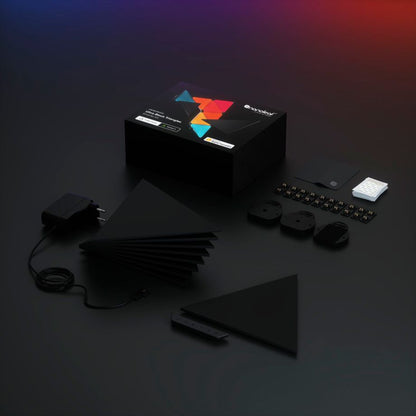 Nanoleaf Shapes Triangles Ultra Black Edition Starter Kit - 9PK