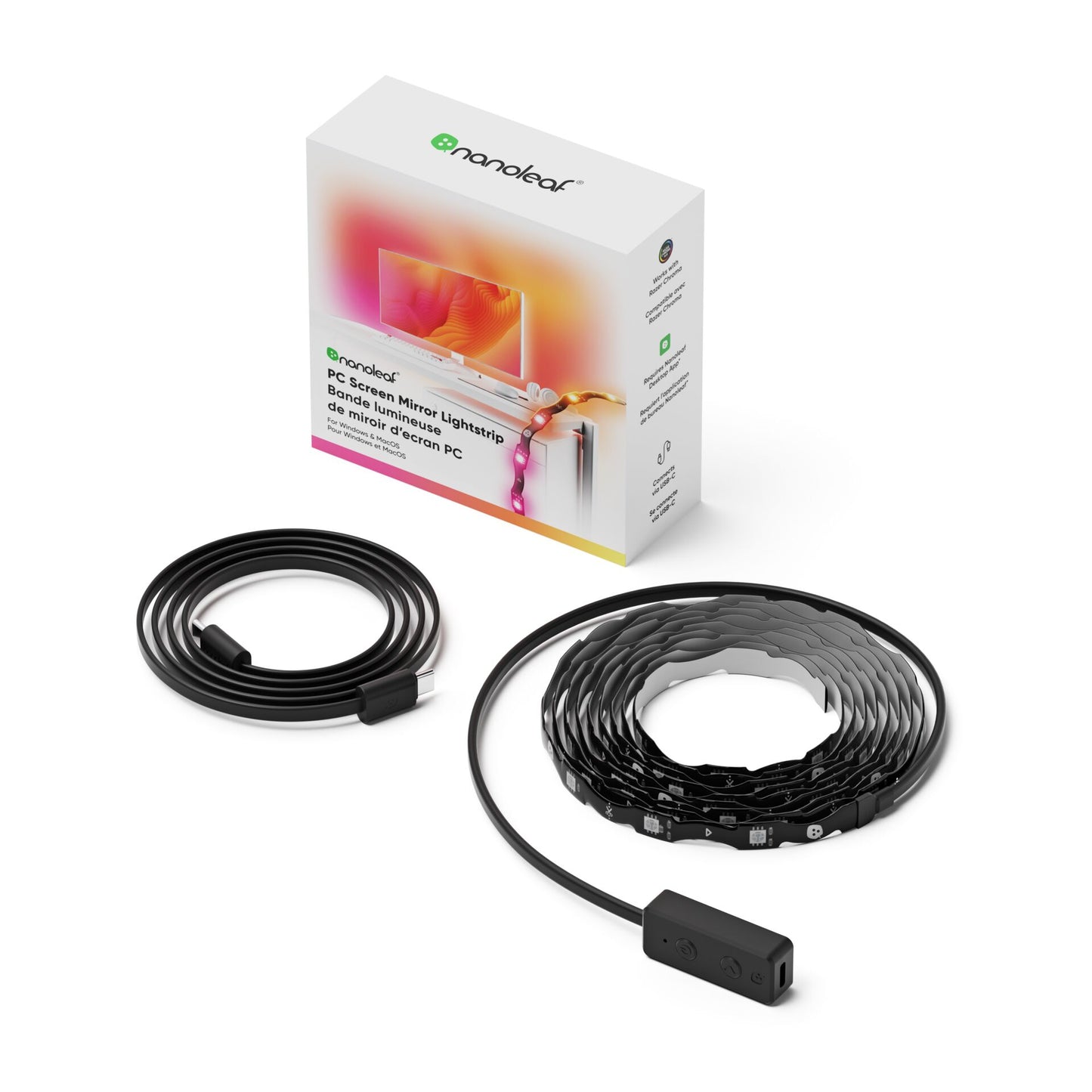 Nanoleaf 4D Screen Mirror USB-C Light Strip for 32"/2,5m