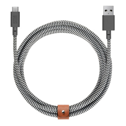 Native Union Belt Cable USB-A to USB-C 3m Zebra
