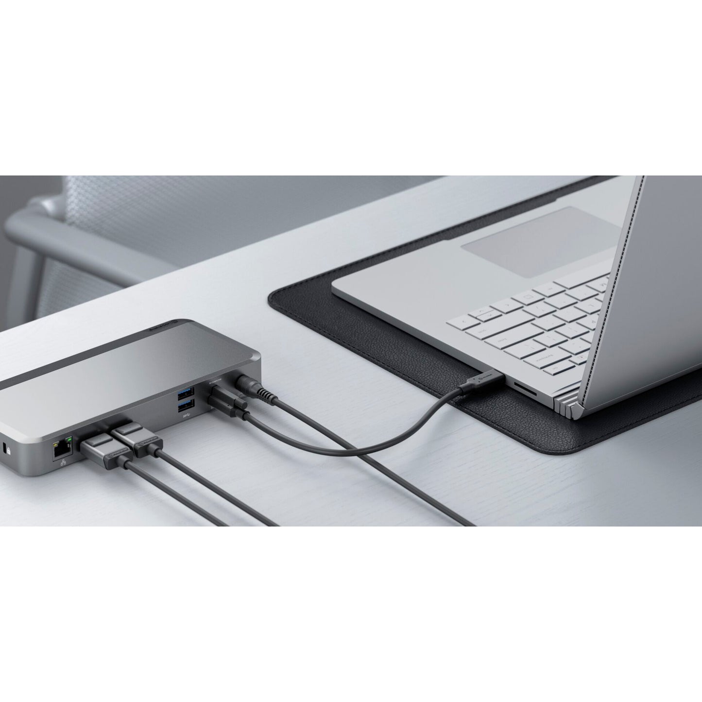 Alogic 100W USB-C DX2Pro Dual 4K Display Docking Station Space Grey