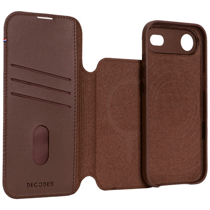 Decoded Leather Detachable Wallet iPhone 17 Air Chocolate Brown