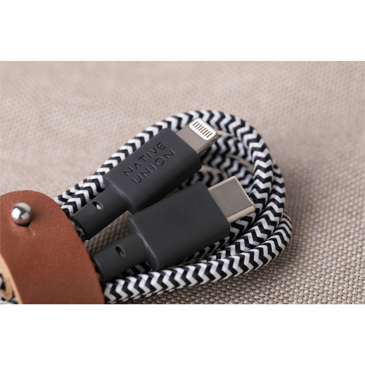 Native Union Belt Cable USB-C to Lightning 1,2m Zebra