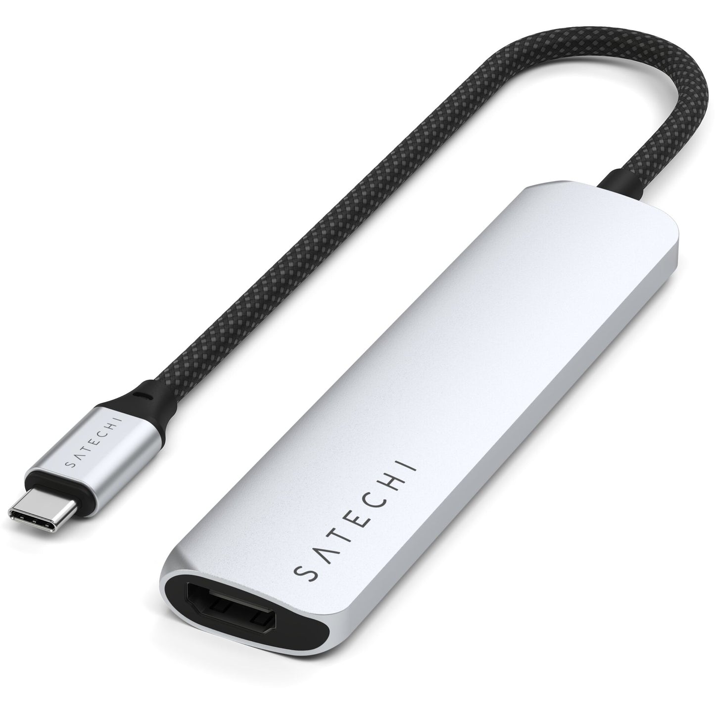 Satechi USB-C 6-in-1 Slim Multiport Adapter 4K Silver
