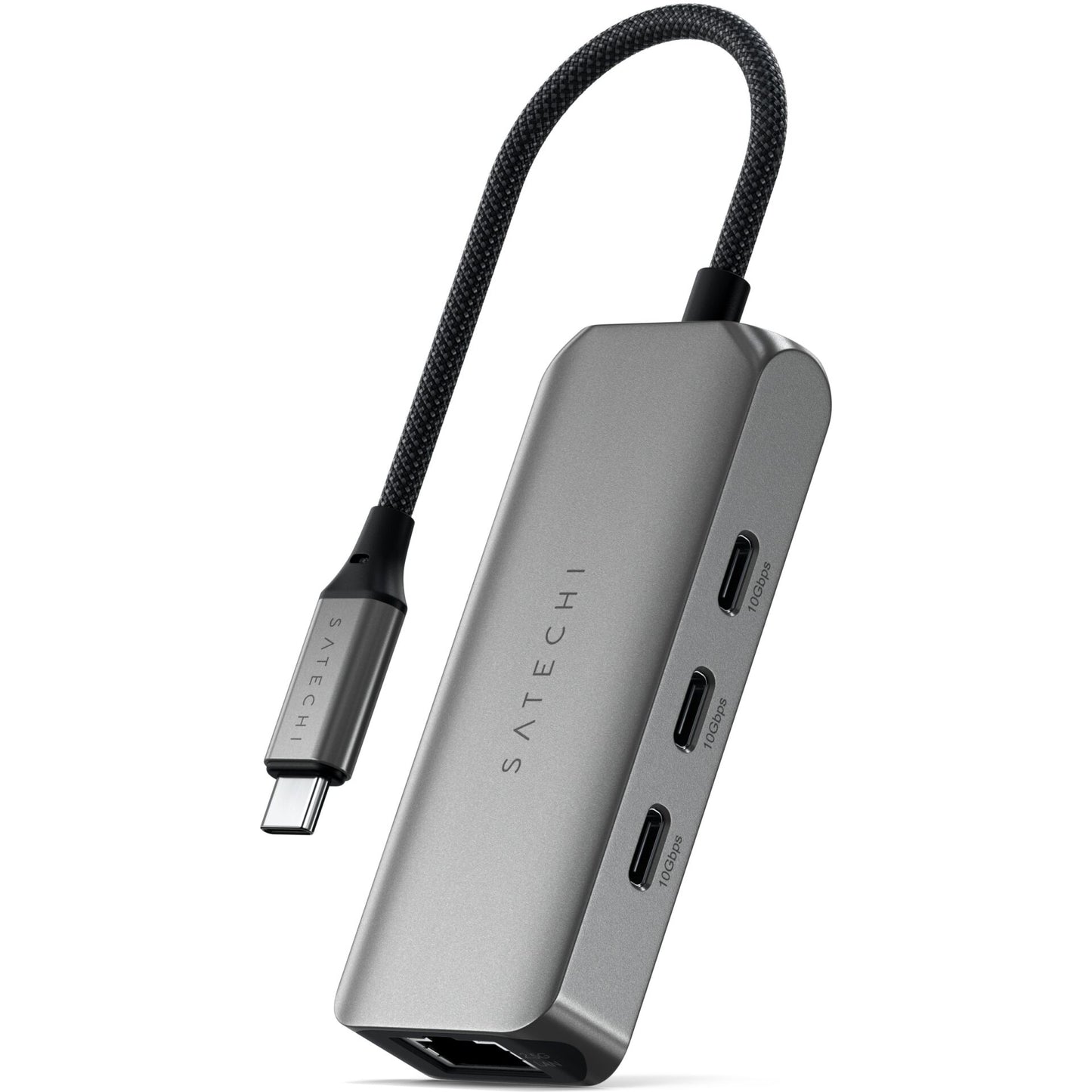 Satechi USB-C 4-Port Hub with 2.5 Gigabit Ethernet space grey