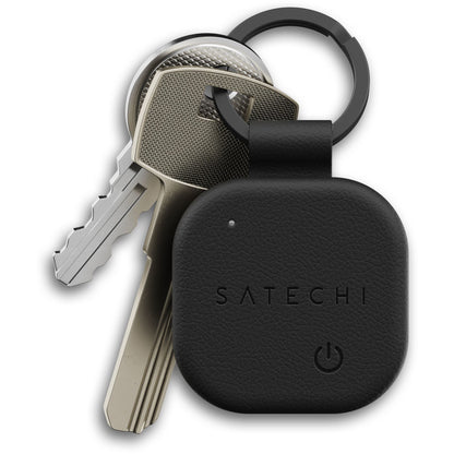 Satechi Vegan-Leather FindAll Keychain Black