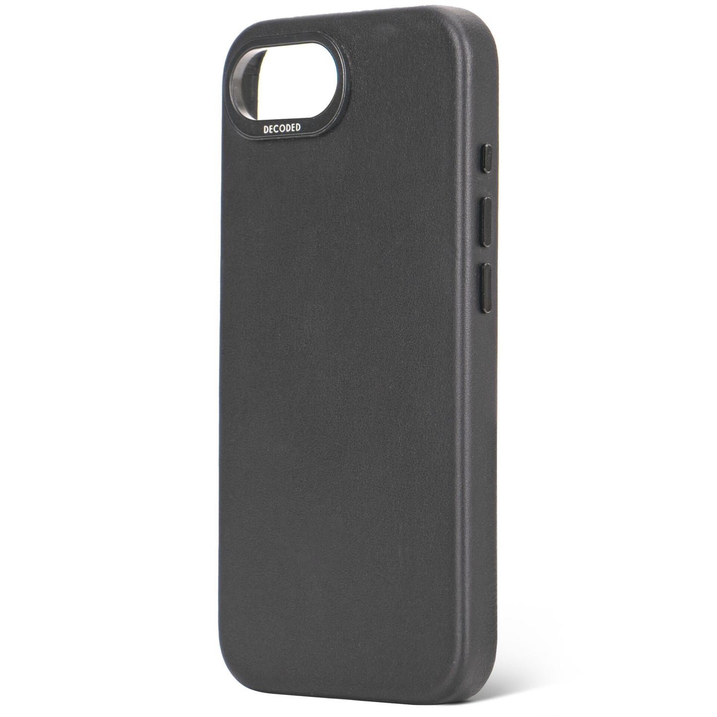 Decoded Leather Backcover iPhone 16e Black