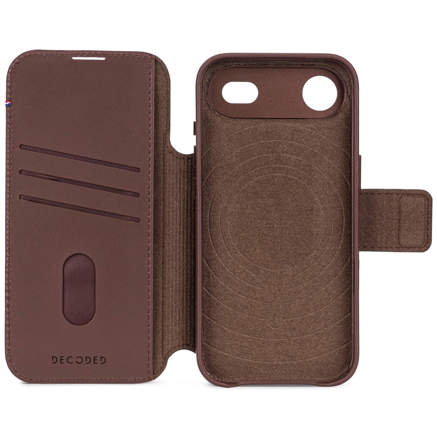 Decoded Leather Detachable Wallet iPhone 17 Air Chocolate Brown