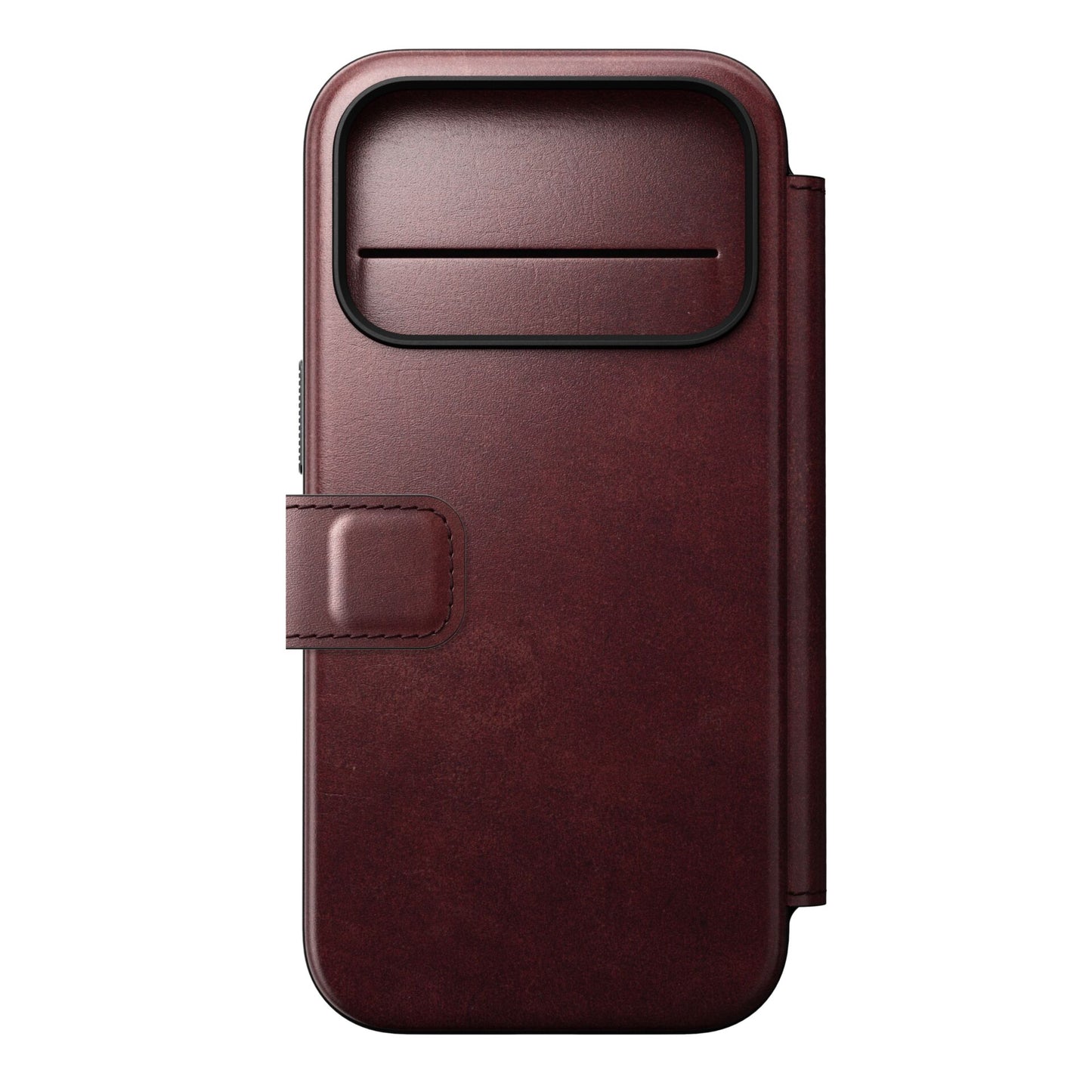Nomad Modern Leather Folio iPhone 17 Pro Burgundy Horween