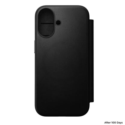 Nomad Modern Leather Folio iPhone 17 Black