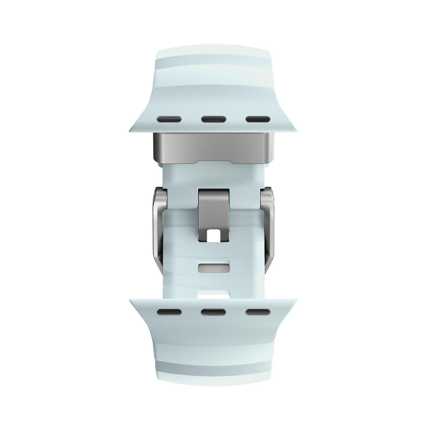 Nomad Rocky Point Band 46/49mm Icy Blue Glow Connector Natural