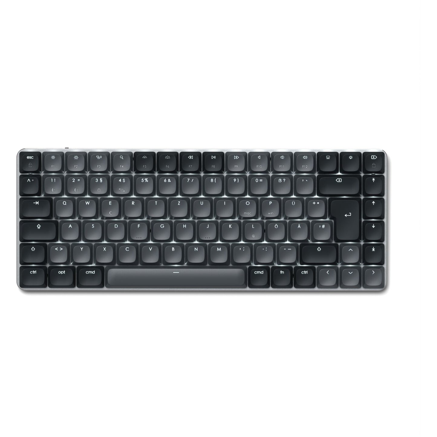 Satechi SM1 Slim Mechanical Backlit BT Keyboard German dark