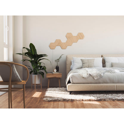 Nanoleaf Elements Wood Look Hexagons Starter Kit - 7PK