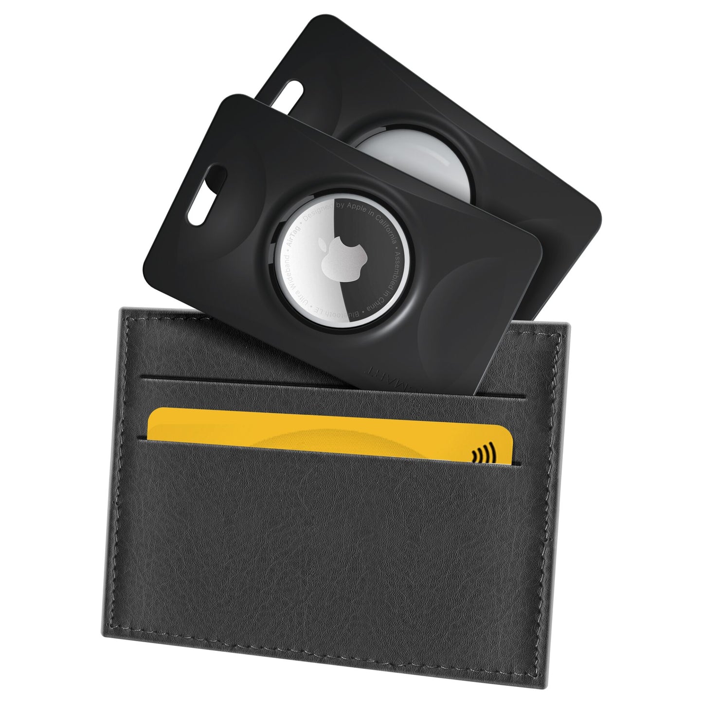 KeySmart SlimCard for AirTag 2er Pack Black