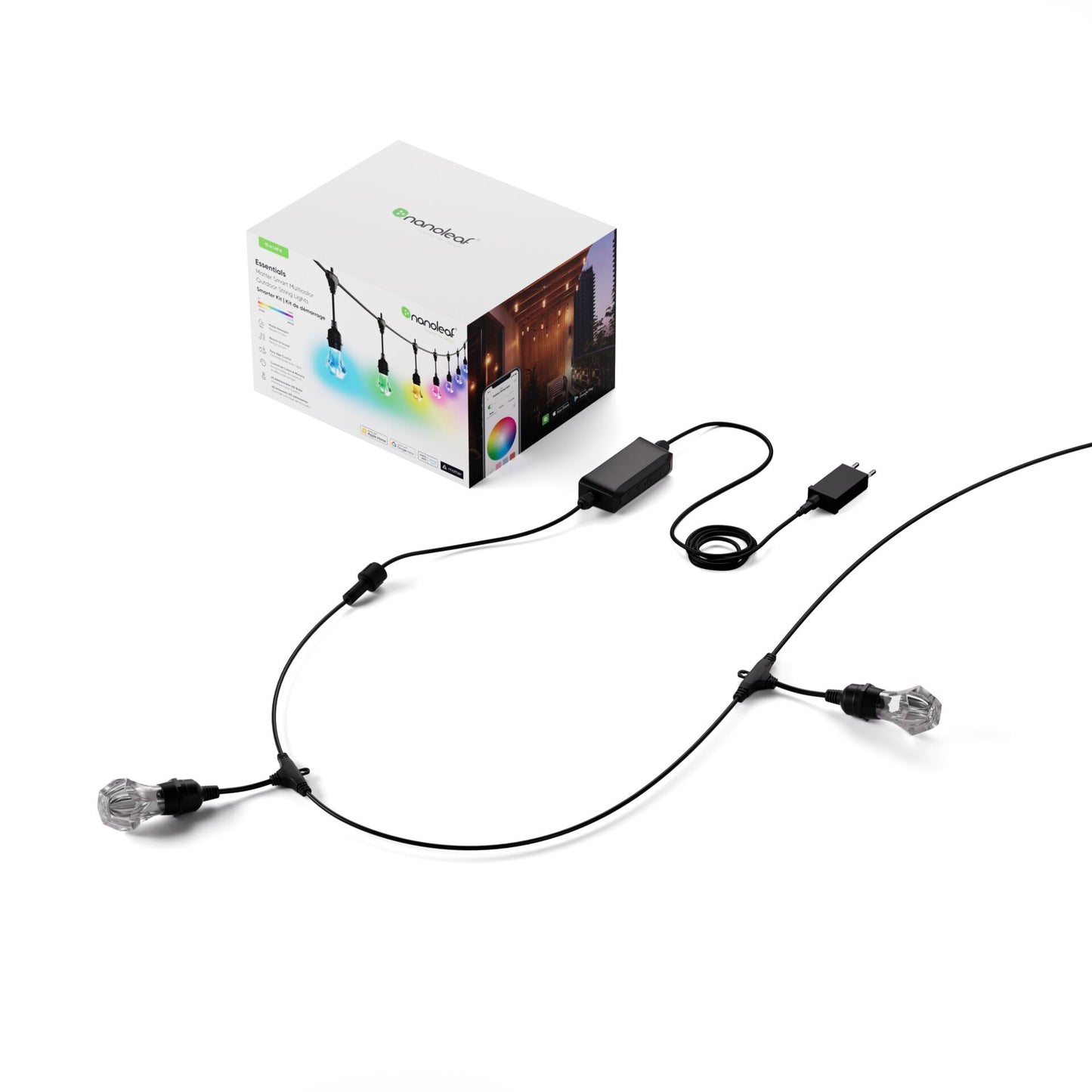 Nanoleaf Essentials Matter Smart Outdoor String Light Starter 15m