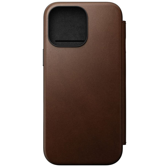 Nomad Modern Leather Folio iPhone 16 Pro Max Brown