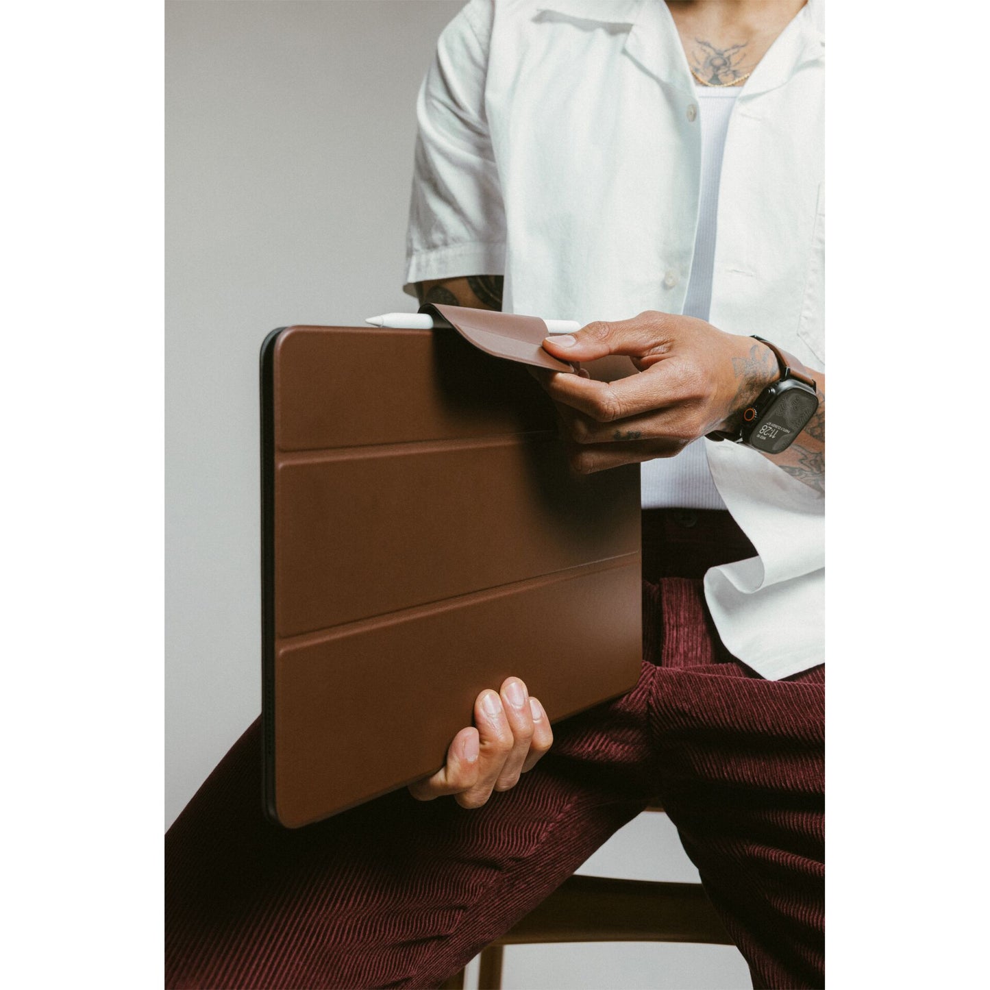 Nomad Modern Leather Folio iPad Pro 13" (M4/M5) Brown