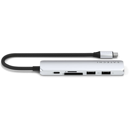 Satechi USB-C 6-in-1 Slim Multiport Adapter 4K Silver