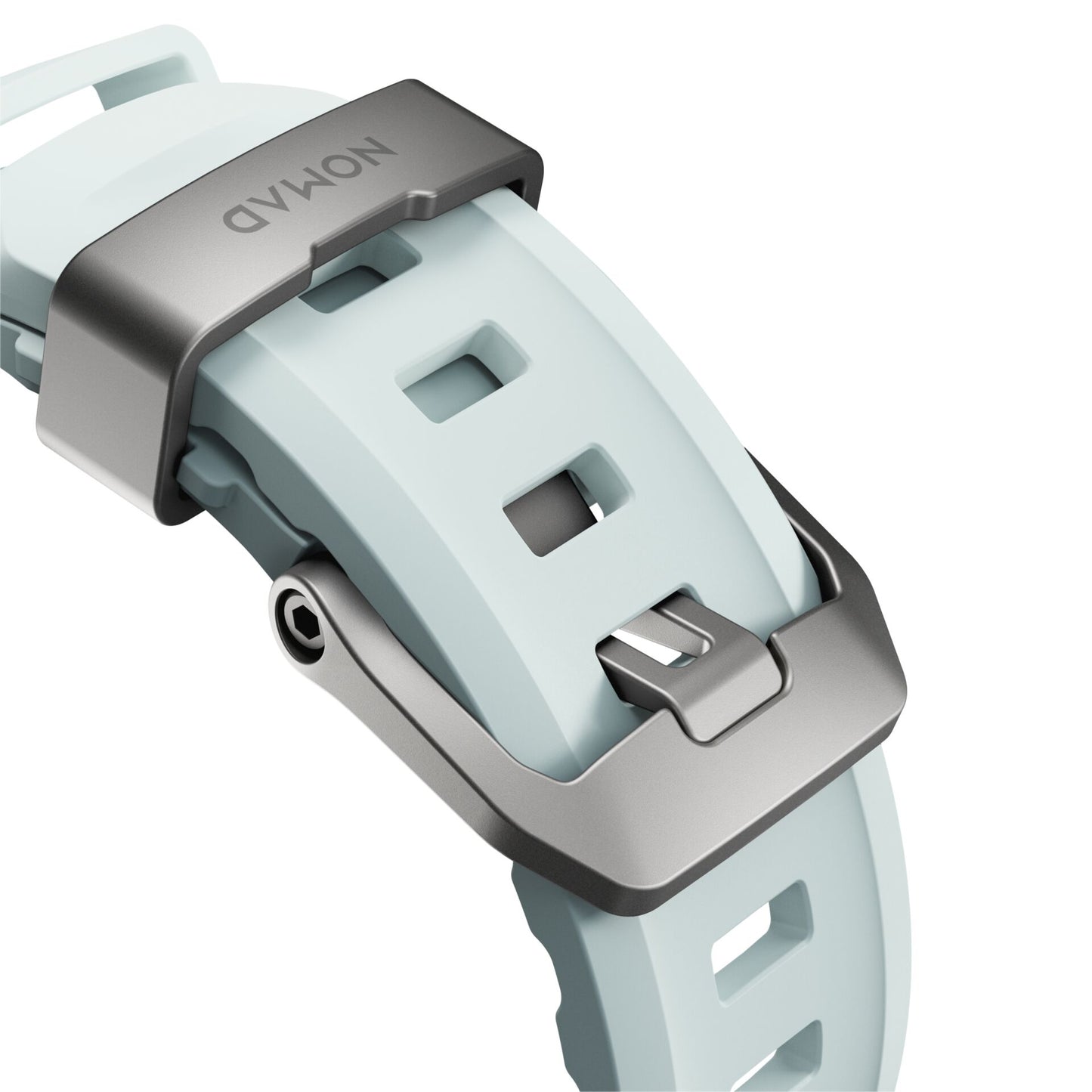 Nomad Rocky Point Band 46/49mm Icy Blue Glow Connector Natural