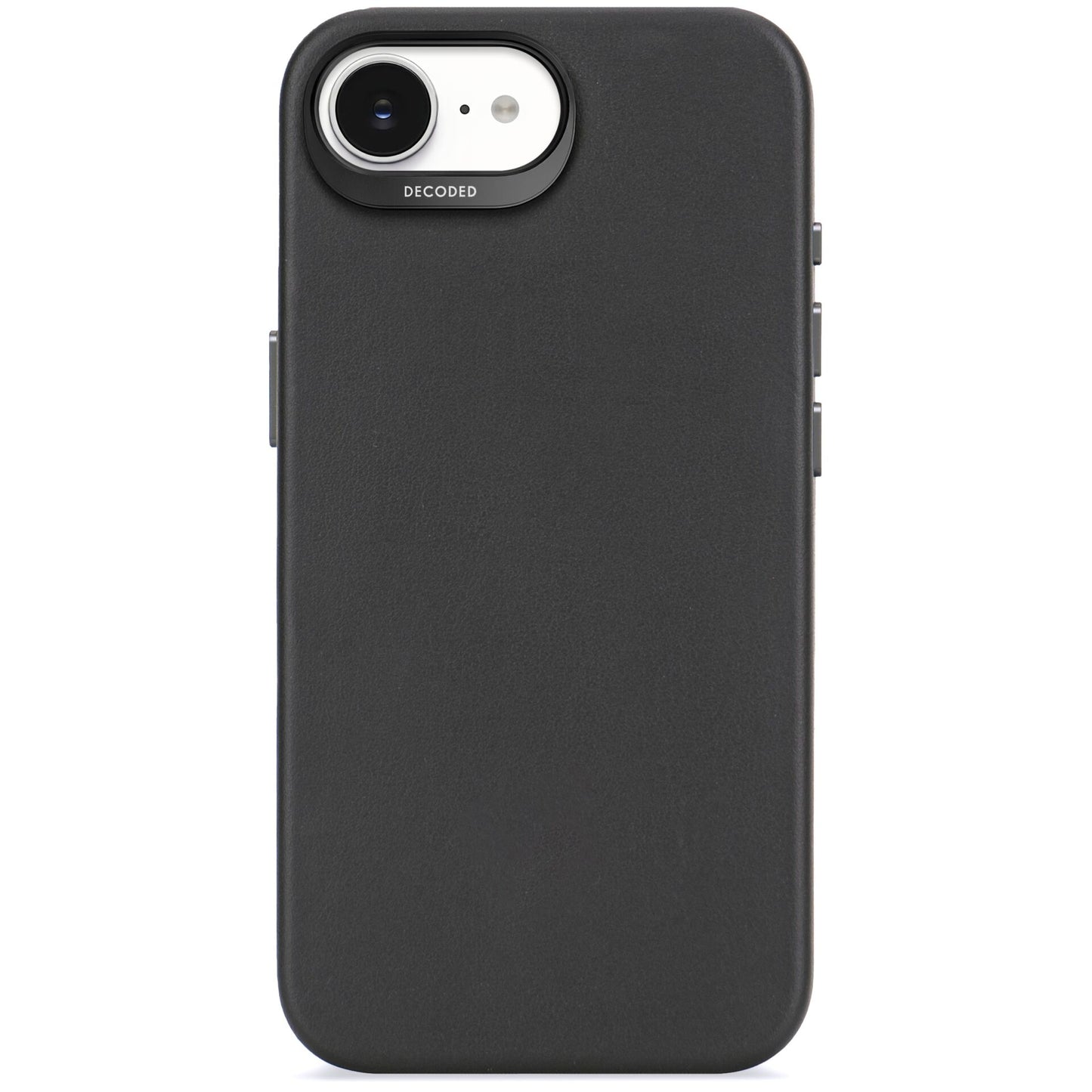 Decoded Leather Backcover iPhone 16e Black