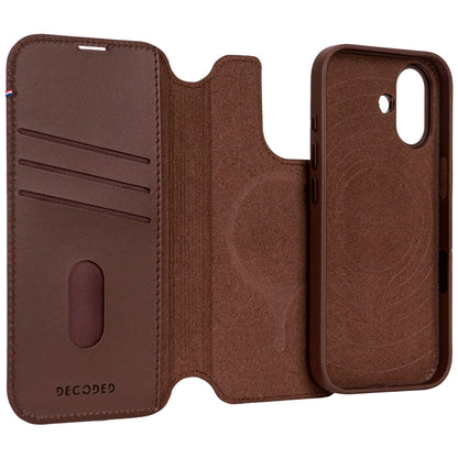 Decoded Leather Detachable Wallet iPhone 17 Chocolate Brown