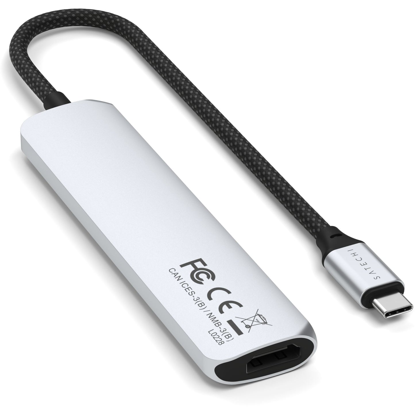 Satechi USB-C 6-in-1 Slim Multiport Adapter 4K Silver
