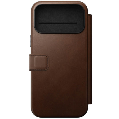 Nomad Modern Leather Folio iPhone 17 Pro Max Brown