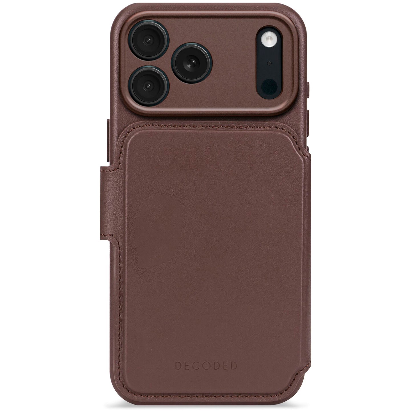 Decoded Leather Detachable Wallet iPhone 17 Pro Chocolate Brown