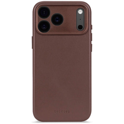 Decoded Leather Backcover iPhone 17 Pro Chocolate Brown