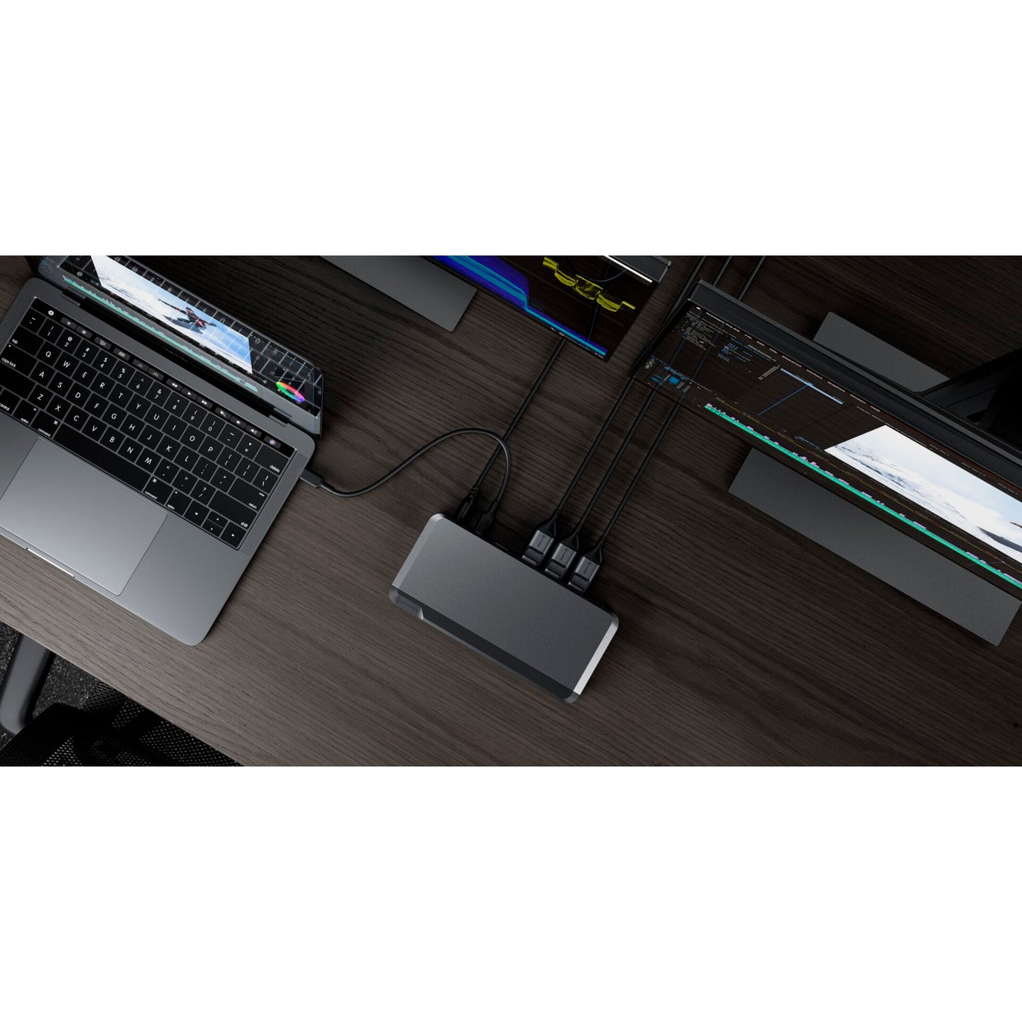 Alogic 100W USB-C DX3 Triple 4K Display Docking Station Space Grey