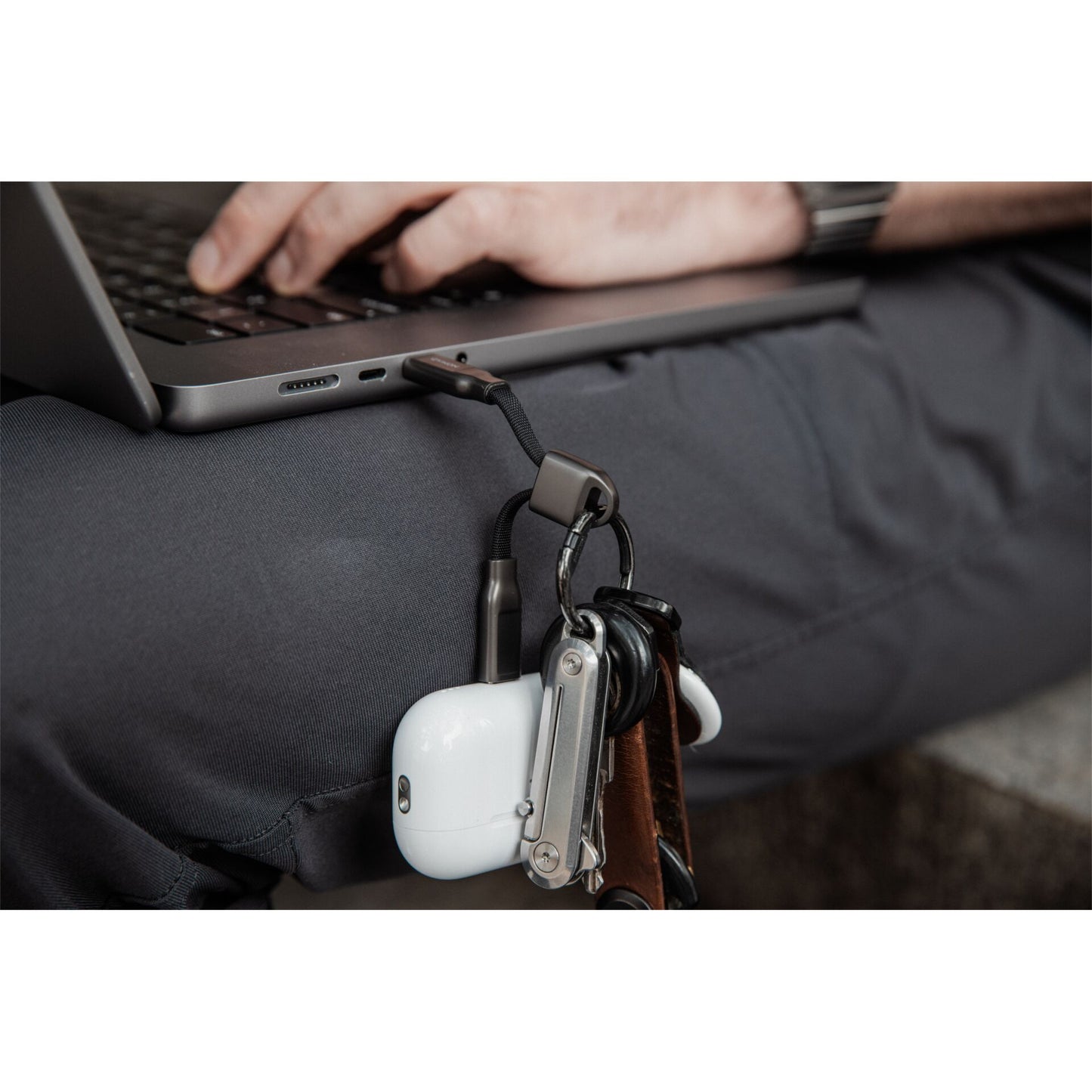 Nomad ChargeKey USB-C to USB-C 240W Charging Cable 12cm